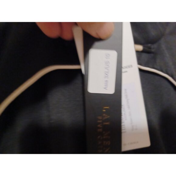 Lai Meng Five Cats Womens Swing Midi Dress Black Embroidered Floral - Picture 4 of 6